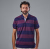 Classic Striped Polo Shirt -NAVY - Dockland