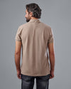 Classic Fit Polo Shirt  - BEIGE - Dockland