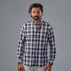 Checkered Shirt - NAVY*WHITE- Dockland