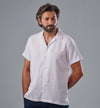 Camp Collar Short Sleeve Shirt - OFF WHITE- Dockland