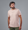 Rubber-Printed Round Neck T-Shirt - ROSE - Dockland