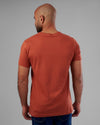 RUBBER-PRINTED ROUND NECK T-SHIRT - HAVANE - Dockland