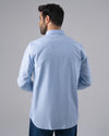 LONG SLEEVE PLAIN OXFORD SHIRT - SKY BLUE - Dockland