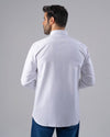 LONG SLEEVE PLAIN OXFORD SHIRT - WHITE - Dockland