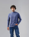 High Neck Long Sleeve Body  -  BLUE- DOCKLAND