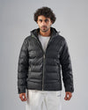 HOODED PUFFER JACKET  - BLACK-DOCKLAND