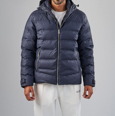 HOODED PUFFER JACKET  - GREY - DOCKLAND