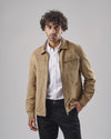 SUEDE JACKET - BEIGE - DOCKLAND