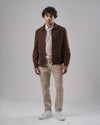 SUEDE JACKET - BEIGE - DOCKLAND