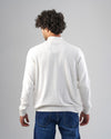 HIGH-NECK SWEATER WITH ZIPPER - OFF WHITE- DOCKLAND