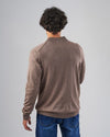 Zip-Up Straight-Fit Sweater  - CAFÉ-DOCKLAND