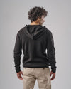 KNIT Zip-Up Hoodie - BLACK -DOCKLAND