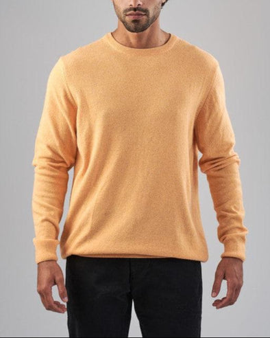 Round Neck Sweater - ORANGE-DOCKLAND