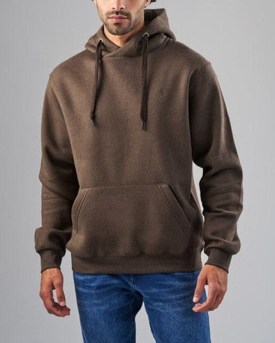 BASIC HOODIE  - DARK BROWN-DOCKLAND