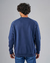 Printed Round Neck Sweatshirt    -  NAVY-DOCKLAND