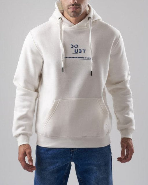 Embroidered Hoodie  - OFF WHITE-DOCKLAND