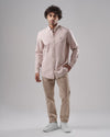 SLIM-FIT OXFORD SHIRT  - BEIGE- DOCKLAND