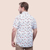 Short Sleeve Patterned Shirt - WINE - Dockland