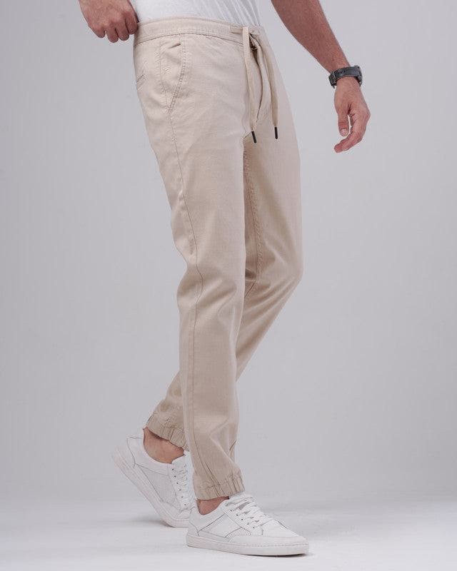 White discount khaki joggers