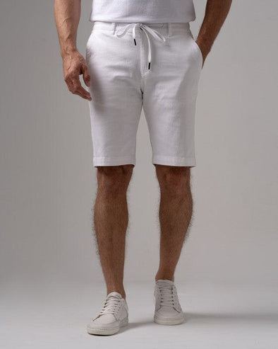 SLIM-FIT CHINO SHORT - WHITE - Dockland