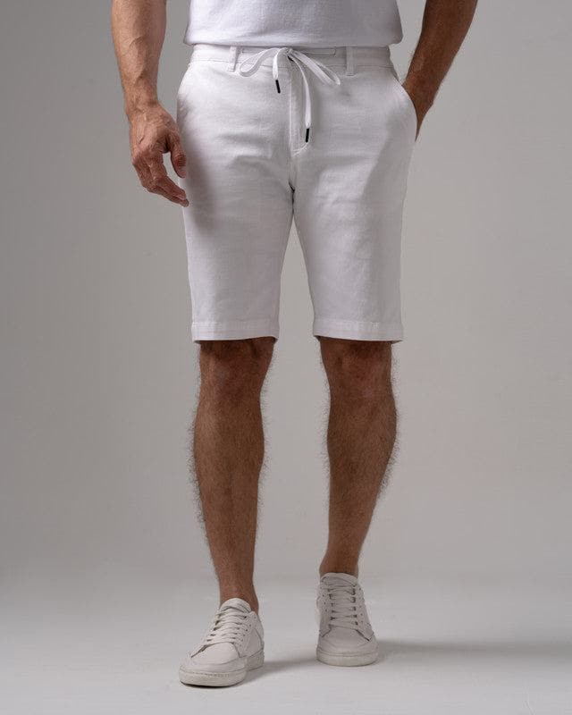 White skinny fashion chino shorts