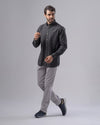 SLIM-FIT COTTON SHIRT  - GREY- Dockland